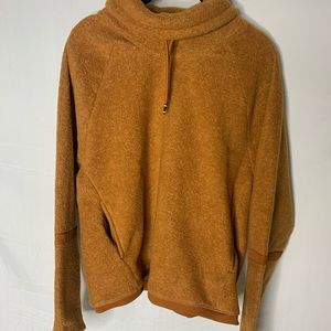 NIKE FAUX FUR HIGH NECK SWEATER